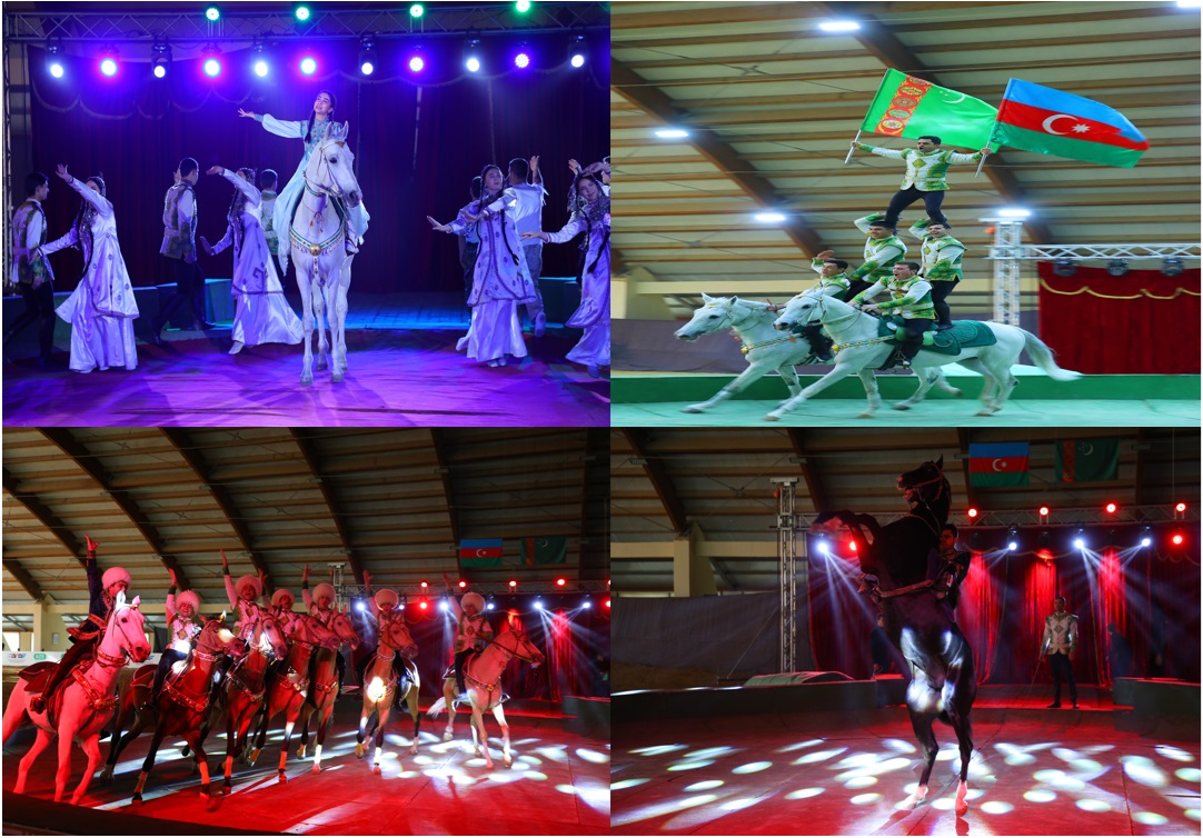 RELATIONS BETWEEN TURKMENISTAN AND AZERBAIJAN ARE BASED A DEEP LOVE FOR HEAVENLY HORSES.